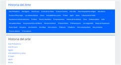 Desktop Screenshot of historiadelarte.us